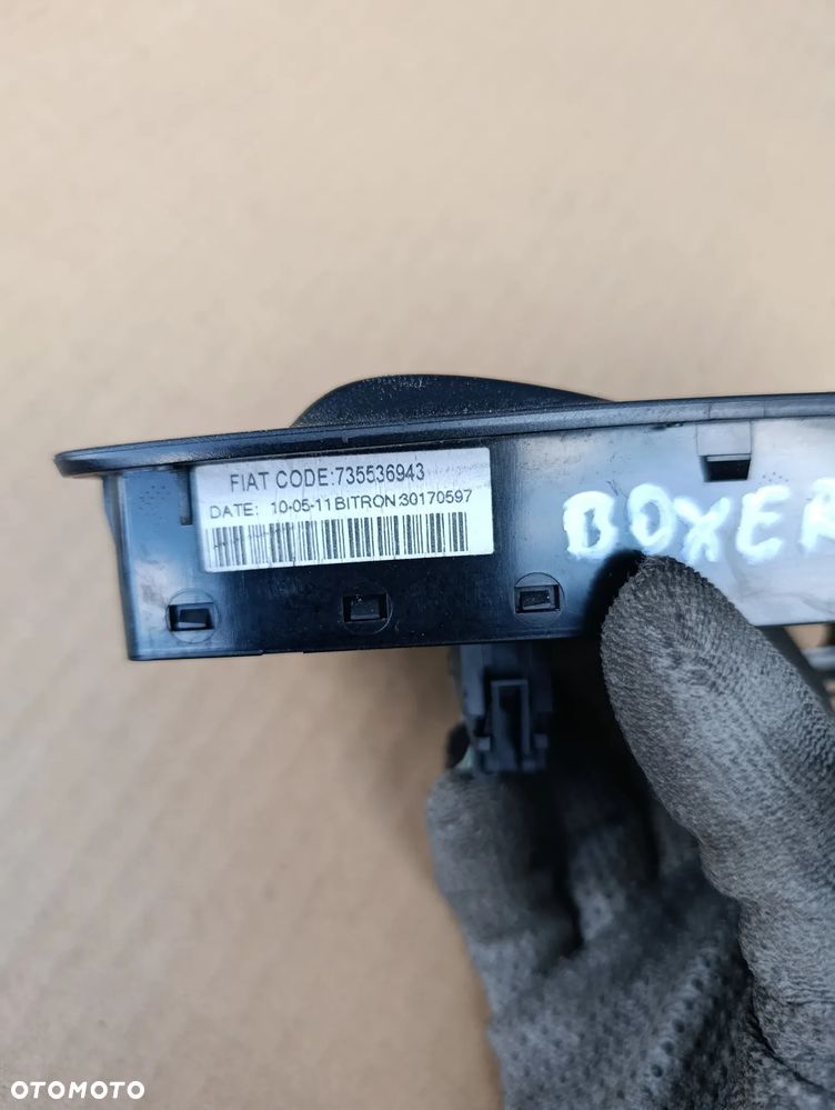 PEUGEOT BOXER II 2 PANEL PRZEŁĄCZNIK SZYB 735536943 EUROPA - 2