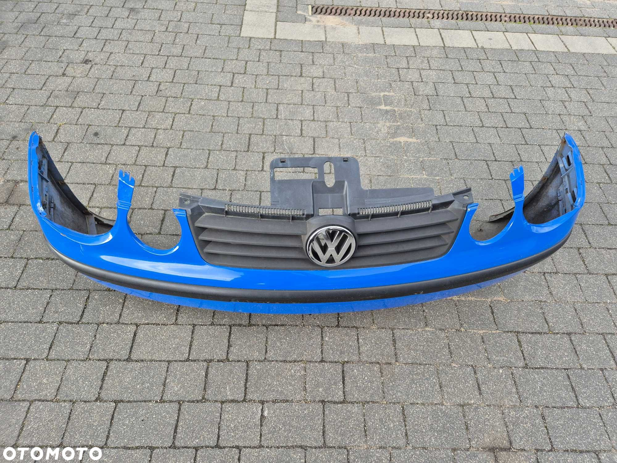 vw polo 9n oko okular zderzak przód przedni grill niebieski komplet - 5