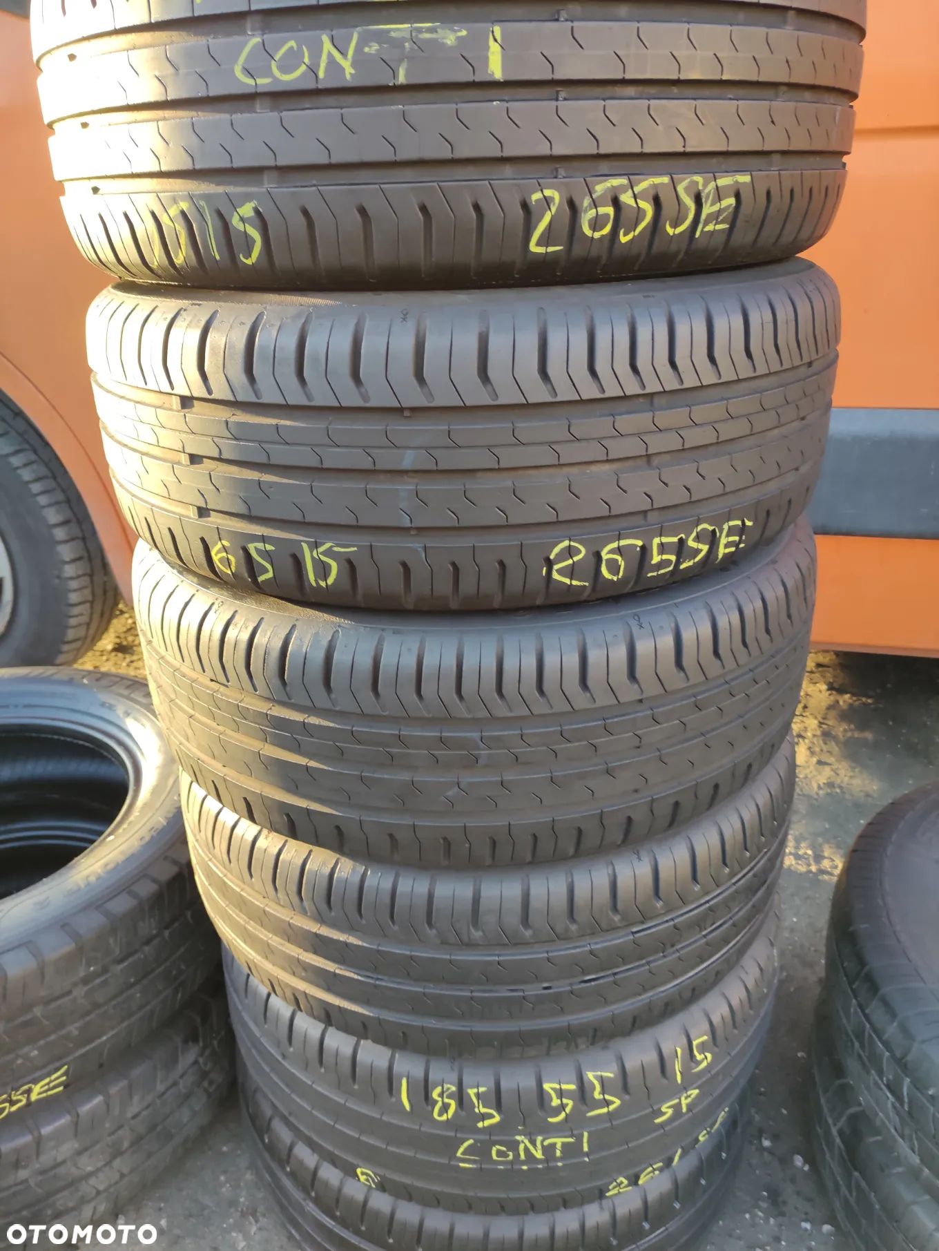 185/55R15 82H Opony Letnie Lato Continental ContiEcoContact 5 5,5-6,5mm Legnica ALU-RAD jak 195/50 - 1