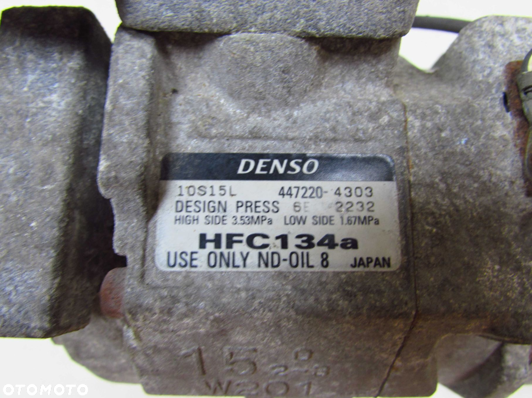 TOYOTA RAV4 2.0 D4D SPREZARKA KOMPRESOR KLIMATYZACJI 447220-4303 10S15L - 7