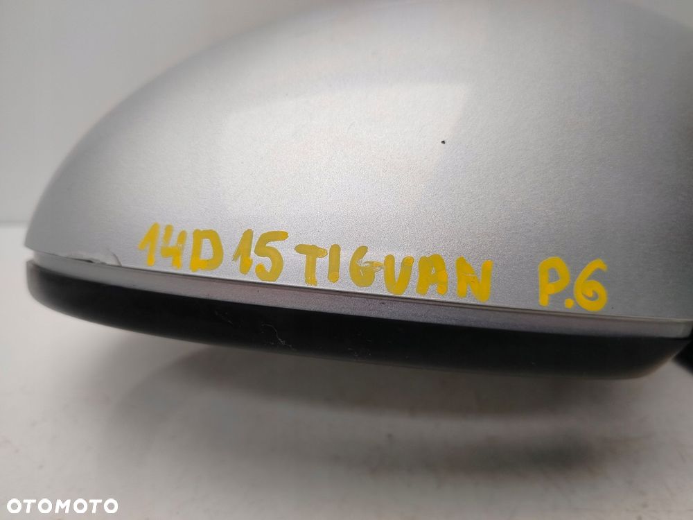 volkswagen tiguan 5n 6 pin 07r- lusterko lewe zewnętrzne la7w - 12
