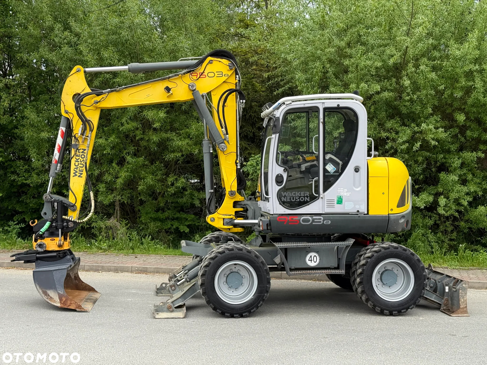 Wacker Neuson * Koparka Kołowa * Wacker Neuson 9503 * Rototilt * Bardzo Dobry Stan * - 4