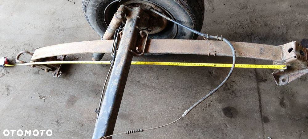 OŚ BELKA ZAWIESZENIA TYŁ + RESORY + KOŁA NA PRZYCZEPKĘ PEUGEOT BOXER I - 9