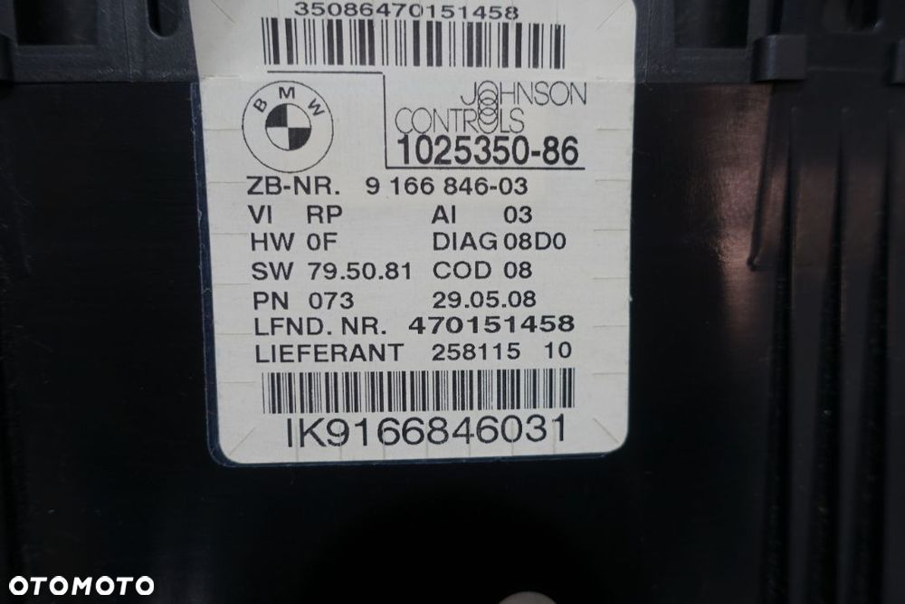 BMW E90 e91 1025350-86 LICZNIK ZEGARY EUROPA - 3