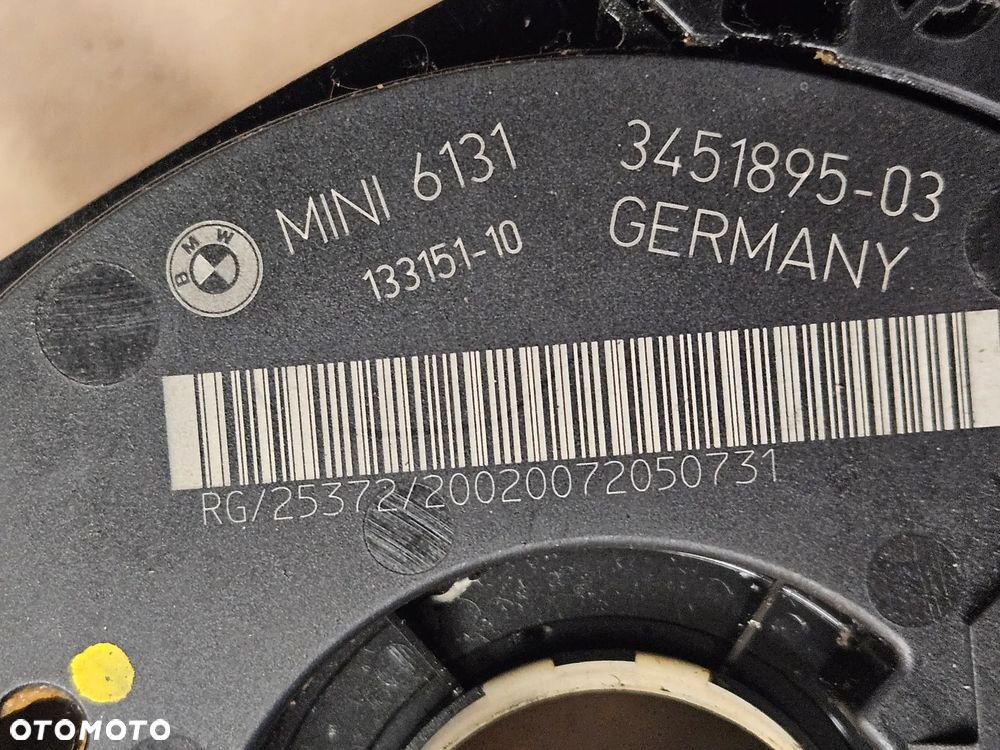 Mini Cooper R55 R56  przełącznik świateł wycieraczek taśma pod kierownice 3453895-03 04 - 7