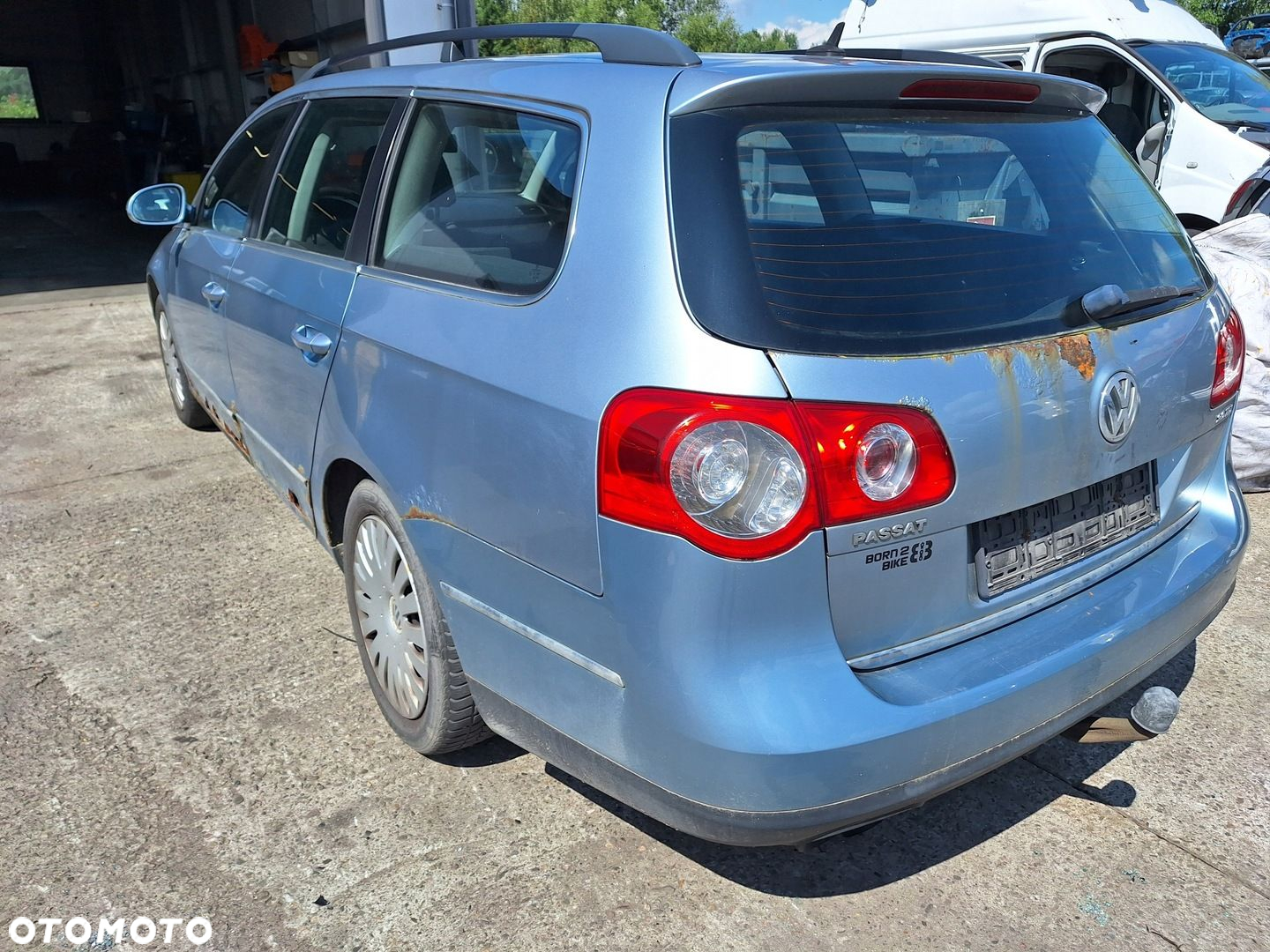 VW VOLKSWAGEN PASSAT B6 3C 3C5 KOMBI VARIANT PÓŁKA CZARNA ROLETA BAGAŻNIKA - 4