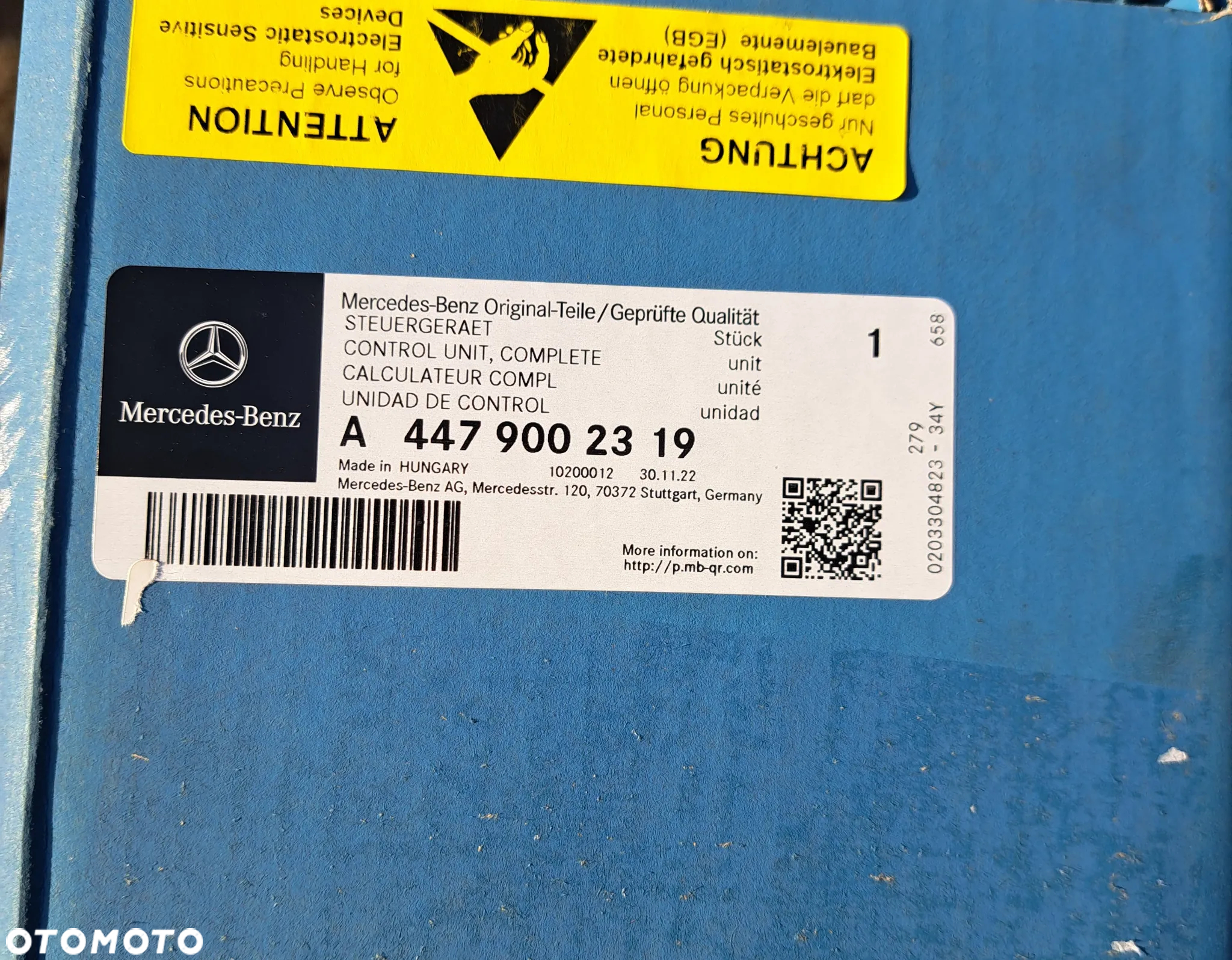 Radar Sensor Distronic ACC Mercedes Vito III V-klasa W447 A447 A4479002319 ACC Radarsensor - 5