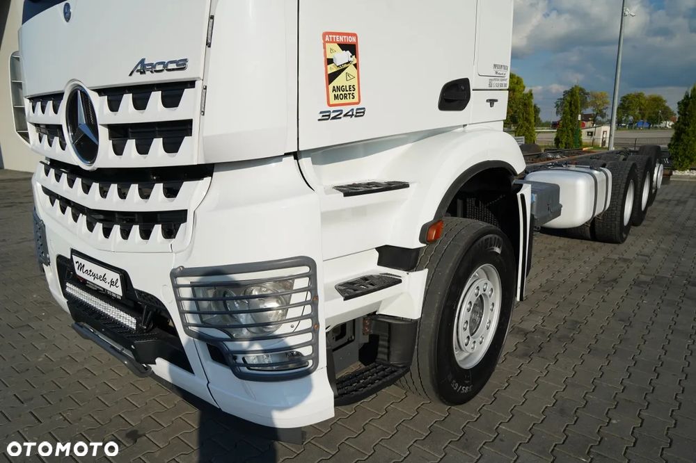 Mercedes-Benz AROCS 3248 / 8X4 / TRIDEM / RAMA POD ZABUDOWE 8 M / OŚ SKRETNA I PODNOSZONA / RETARDER - 9
