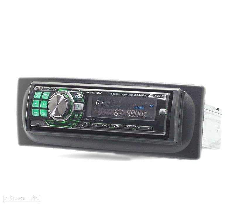 MOLDURA ADAPTADOR PRETO PARA RADIO 1-DIN PARA RENAULT MEGANE I SCENIC 96-03 - 6