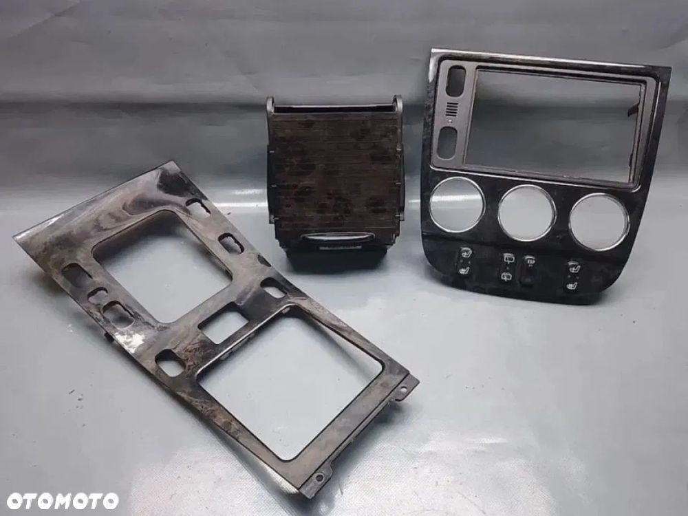 mercedes ml w163 lift final edition dekor ramka schowek roletka ciemne drewno - 1