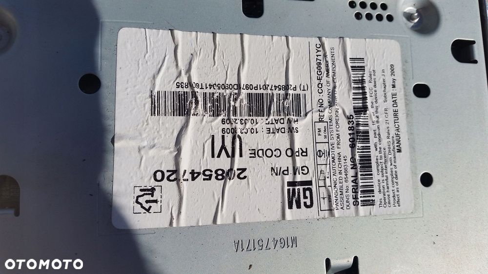 radio cd chevrolet cruze 08-16 20854720 - 4