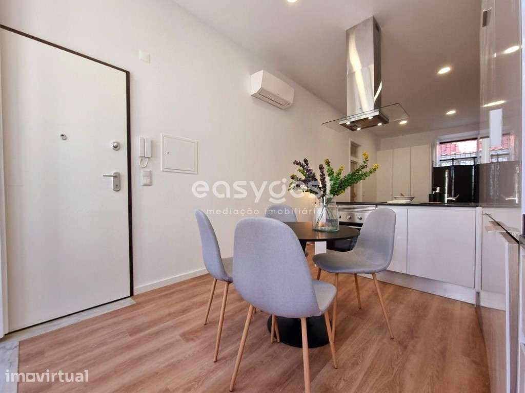 Apartamento T0 totalmente Renovado, com duas frentes e logradouro - Grande imagem: 2/15