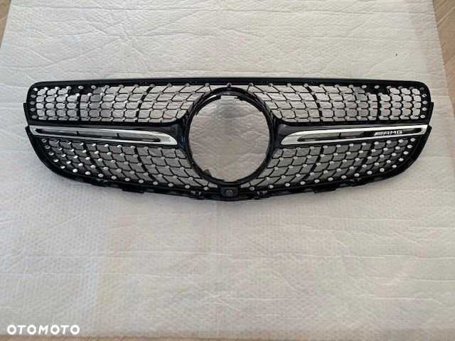 MERCEDES GLC W253 X253 GRILL ATRAPA AMG DIAMOND KAMERA 19-22 LIFT CAŁA IGŁA - 1