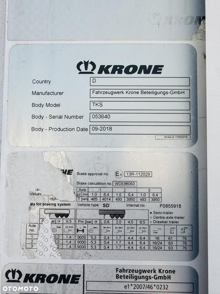 Krone bi-temp, spectrum, DYSTRYBUCJA , długa ściana, THERMO KING SLXi SPECTRUM - 25