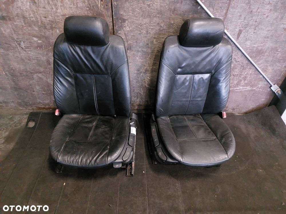 FOTELE LEWY + PRAWY PRZÓD + KANAPA TYŁ + BOCZKI SKÓRA BMW E39 KOMBI - 14