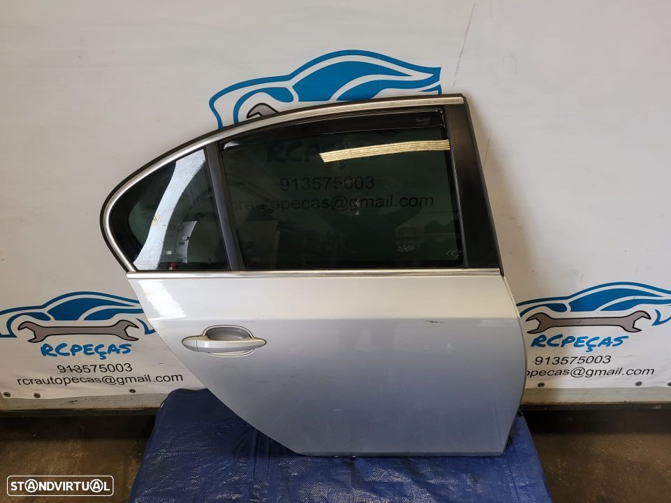 PORTA PORTAS TRASEIRA TRÁS DIREITA 41527202342 7202342 BMW SERIE 5 E60 SEDAN CARRO FECHO ELEVADOR MOTOR PUXADOR VIDRO - 1