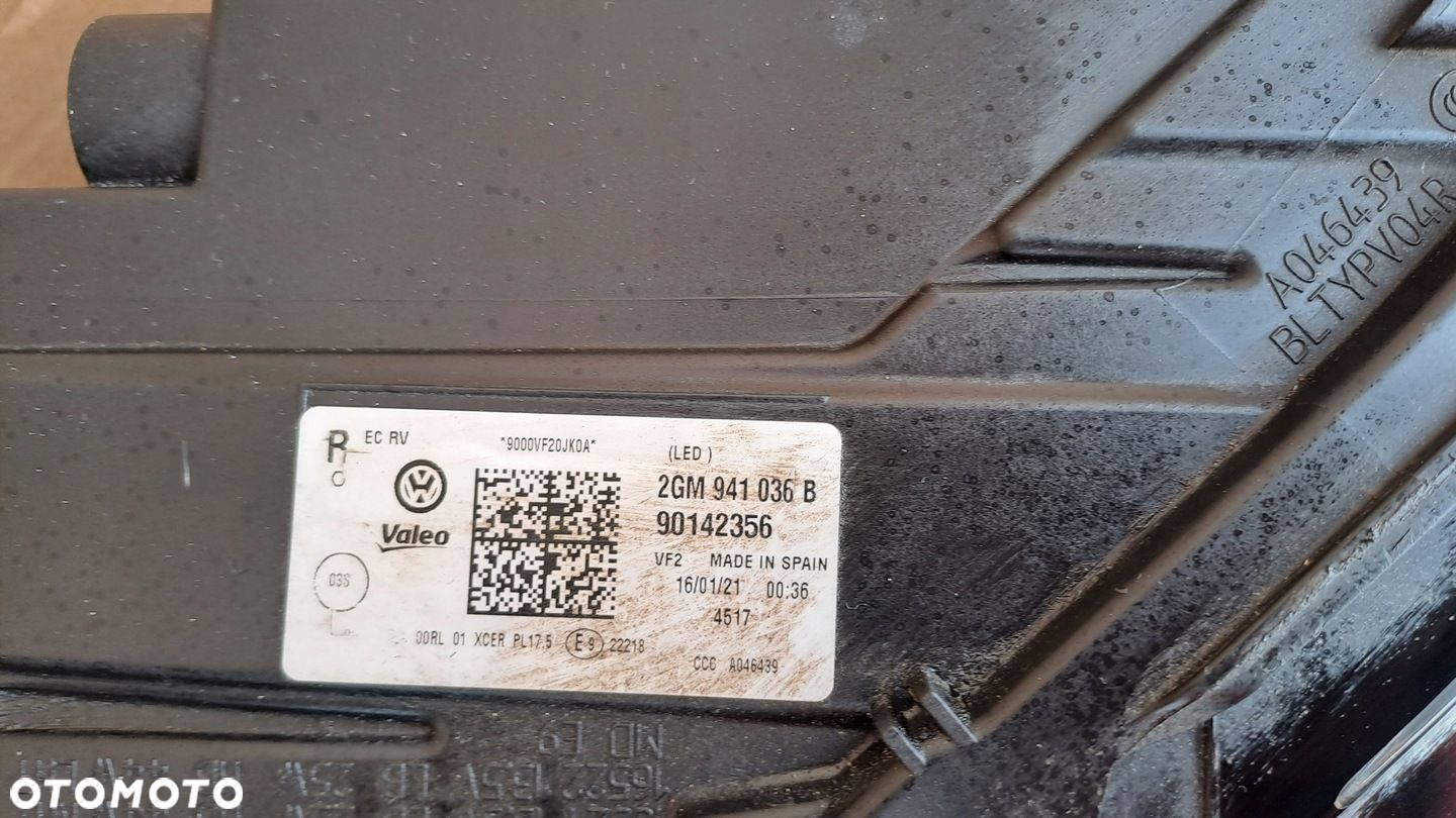 VW T-CROSS 2GM941036B FULL LED PRAWA LAMPA PRZEDNIA UŻYWANA - 5