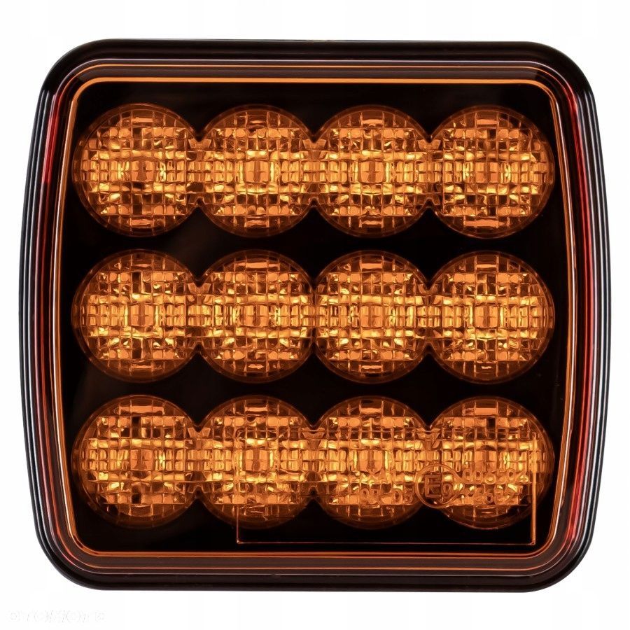 lampa strobo 12x led 12/24v magnes uniwersalna - 1