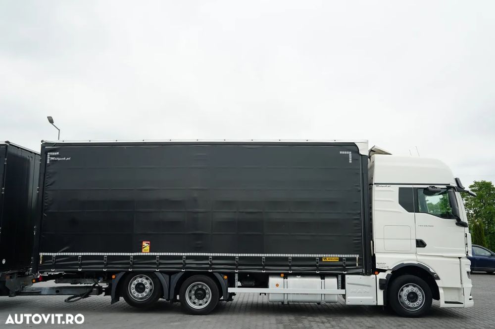 MAN TGX 26.480 / COMBINAȚIE TANDEM 120 M3 / TRAVERSE / MEGA / PUNȚĂ RIDICATĂ / ACOPERIȘ RIDICAT / CAMERĂ / + REMORCĂ WIELTON / PUNȚĂ RIDICATĂ / PUNȚI SAF - 16