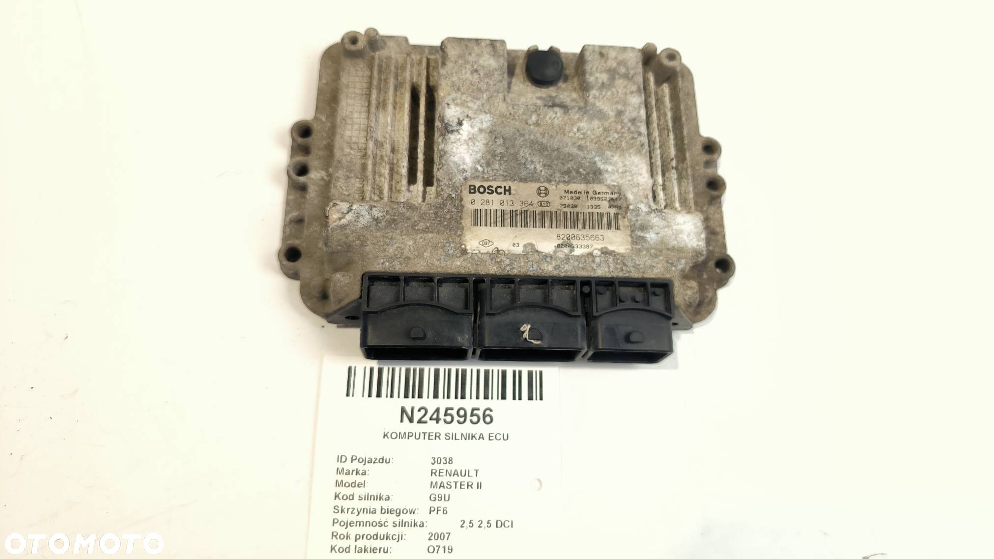 KOMPUTER SILNIKA ECU RENAULT MASTER II 8200635663 - 1