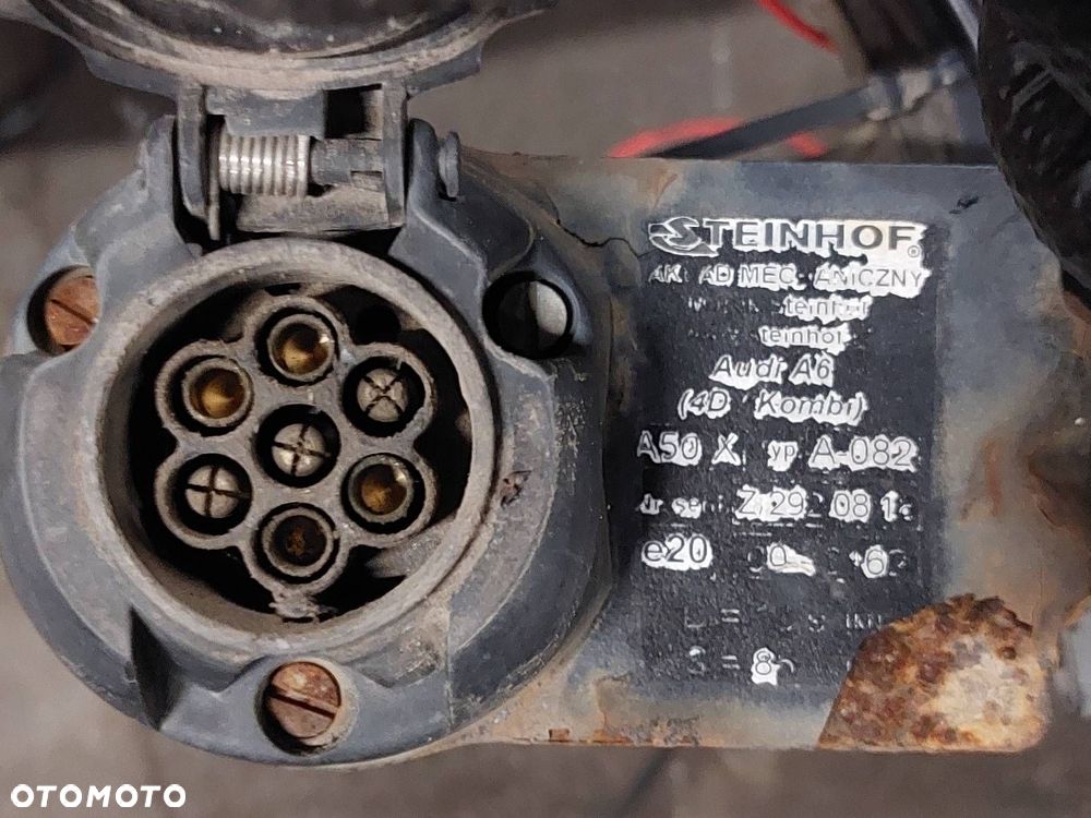 HAK HOLOWNICZY + TABLICZKA + WIĄZKA + MODUŁ HAKA AUDI A6 C5 KOMBI - 4