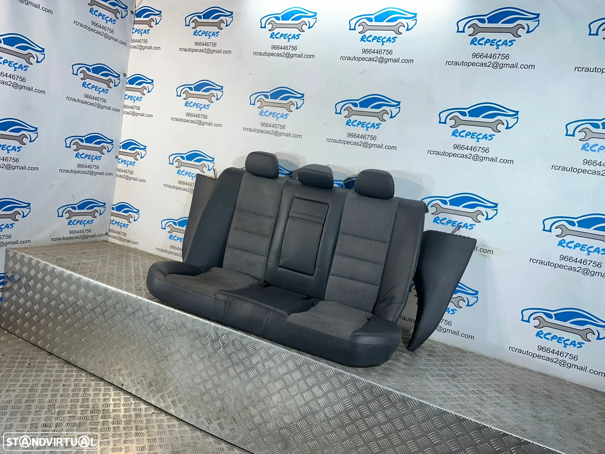 .Conjunto Bancos Pele Tecido Elétricos Frente Frontais Tras Traseiros Originais AMG Sport Mercedes-Benz Classe C W204 S204 Station Carrinha 2007 - 2014 - 7