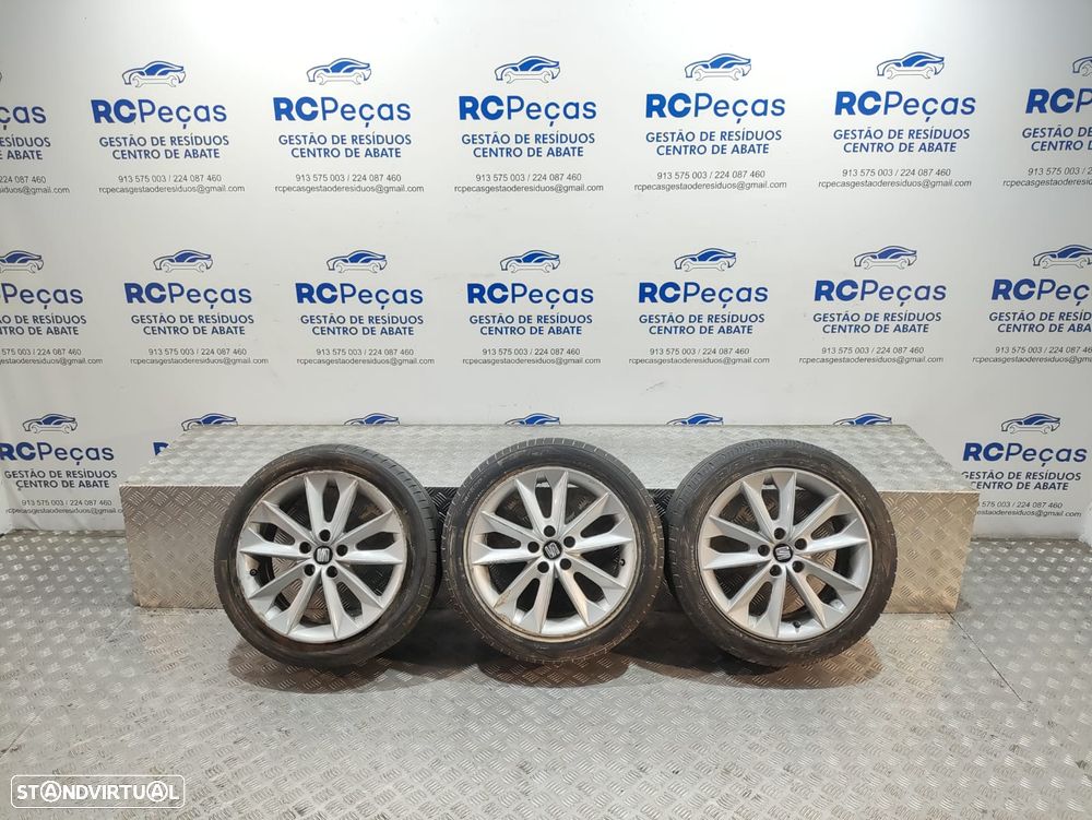 Conjunto 3 Jantes 16 Diamond Silver Seat Ibiza IV 6J FR 7J ET43 5x100 - 9