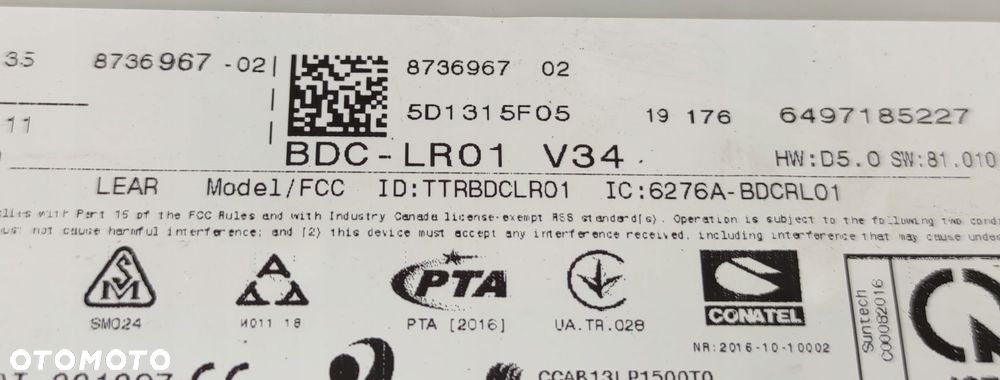 M66 MODUŁ BDC FEM STEROWNIK BMW X5 F15 8736967 - 2