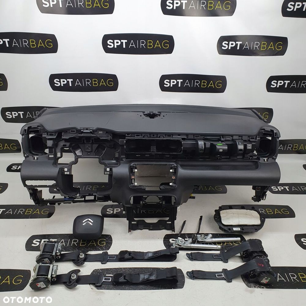 CITROEN C3 AIRCROSS DESKA ROZCZIELCZA KONSOLA KOKPIT PODUSZKI AIRBAG AIR BAG GŁOŚNIK PASY KIT SET - 1