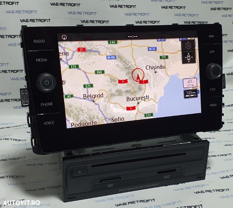Navigatie Originala MIB 2 DISCOVER VW Passat B8 Tiguan Golf 7 Arteon - 2