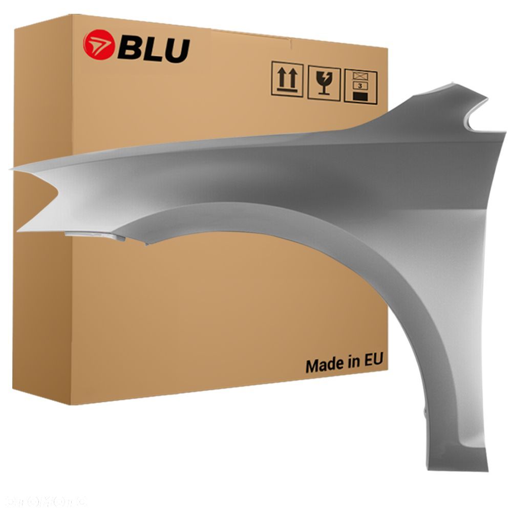 BLU Błotnik Volkswagen VW GOLF VII 7 LIFT LB7W lewy srebrny 2017-2020 przód ocynk TungstenSilber