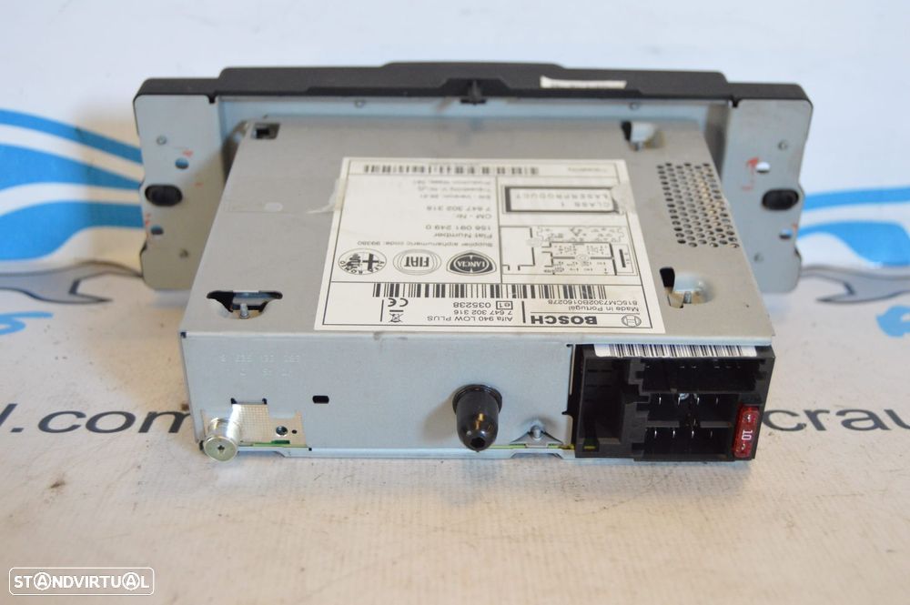 DISPLAY COMANDOS PAINEL CONTROLO RADIO AUTORADIO LEITOR CD BOSCH 7647302316 ALFA ROMEO GIULIETTA 940 1.6 JTDM 105CV 940A3000 - 6