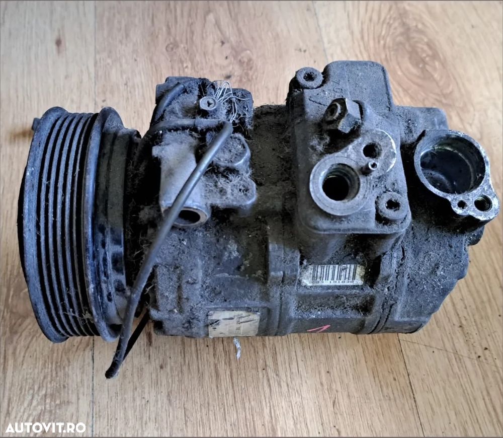 Compresor clima ac aer conditionat climatronic climatizare Volkswagen Vw Passat B5 2.7l 1996-2003 Audi A4 B5, A6 C4 C5, A8 D2 2.0tdi 2.7tdi 3.0tdi 1994-2005 Skoda Superb I, Porsche Boxter, 911, Cayman cod: 4B0260805B , 7SBU16C ( 6 pk ) - 1