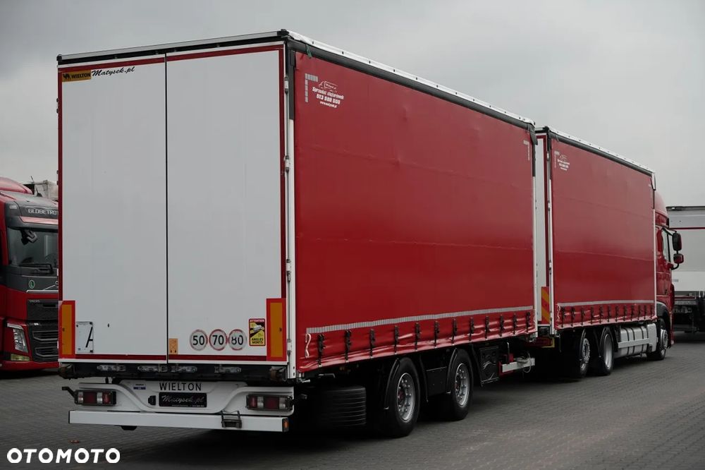 DAF XF 480 / ZESTAW TANDEM / 120 M3 / PRZEJAZDOWY / 6x2 / OŚ PODNOSZONA / WIELTON / SAF 2021 R - 3