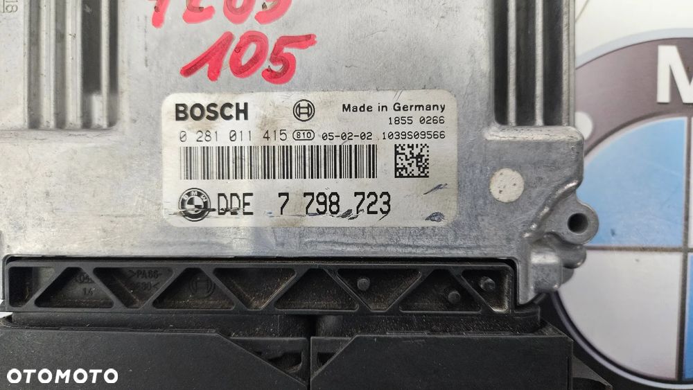 BMW 7 E65 LIFT 745 4.4D  Sterownik główny DDE Komputer silnika 7798723 - 2