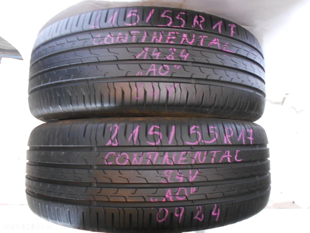 OPONY 215/55R17 CONTINENTAL ECO CONTACT 6 AO  DOT 1424 7.4MM