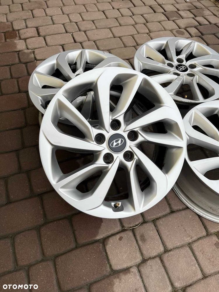 Oryginalne alufelgi Hyundai 5x114,3 17 cali CZUJNIKI Tucson IX35 SANTA - 2