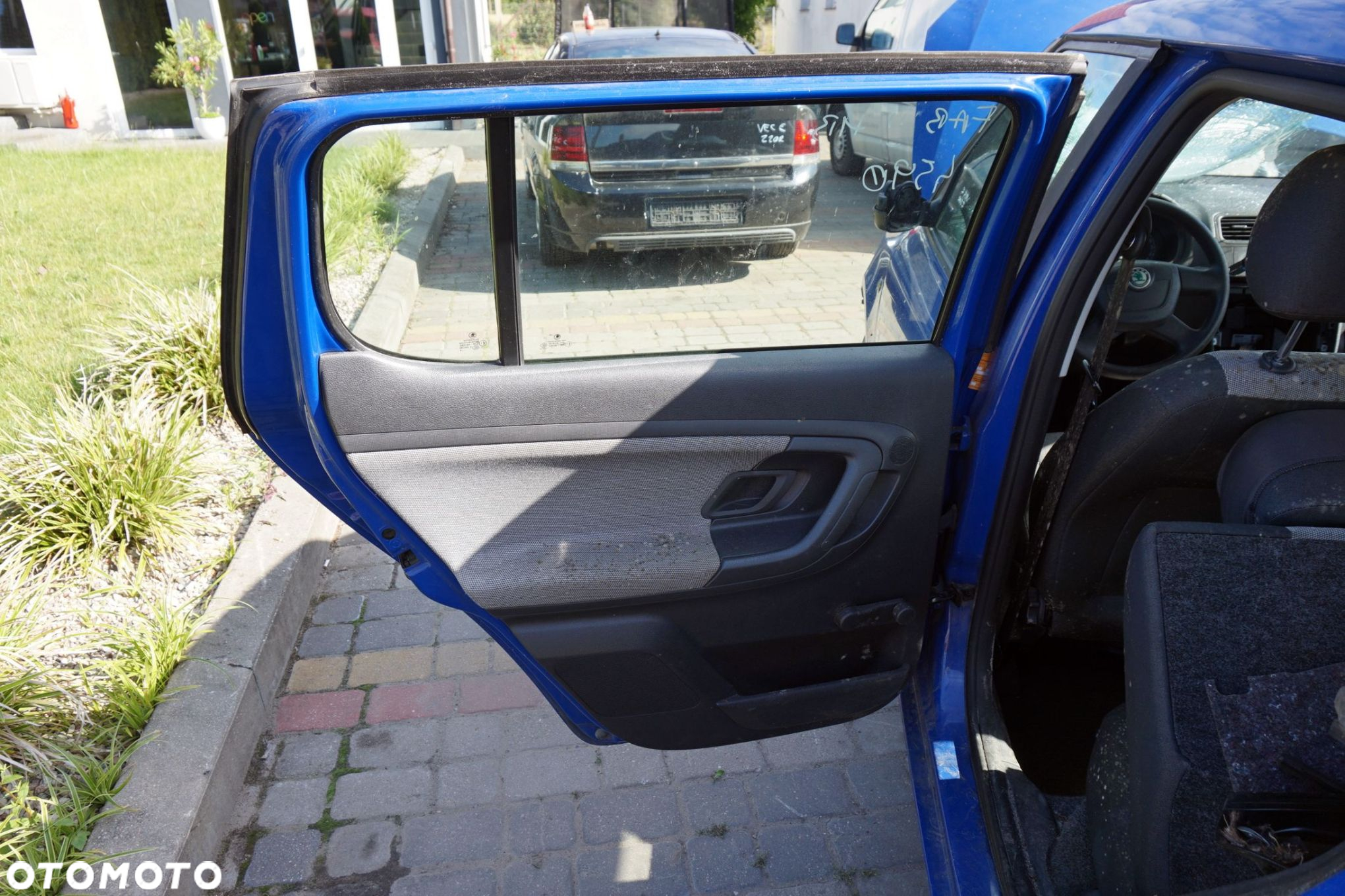 DRZWI TYLNE LEWE FABIA II 545 5D HB 4590  NIEBIESKI SKODA 2006-2010 - 4