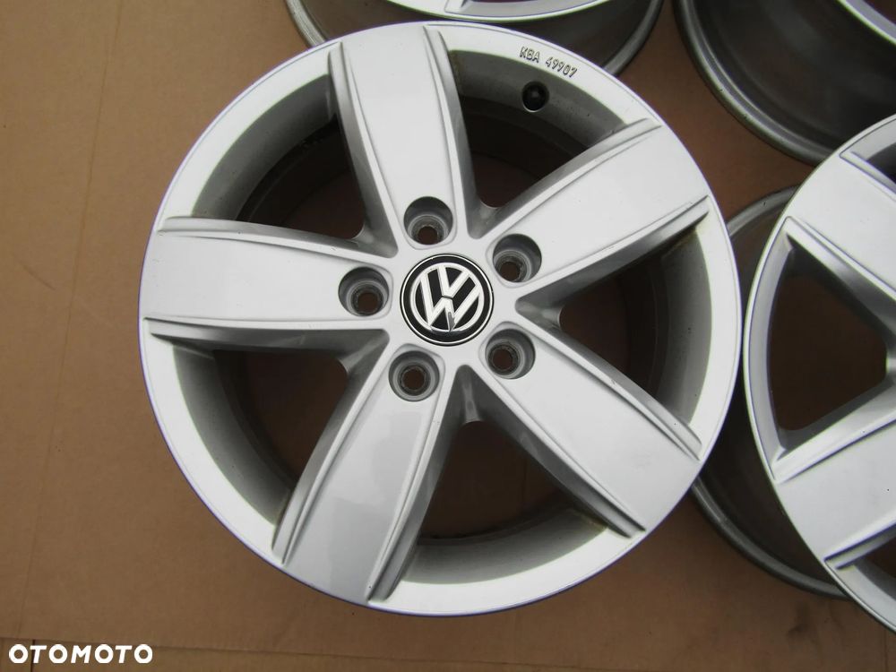 4x Felgi Aluminiowe 16 VW T5 T6 Amarok Caravelle Multivan Transporter 6,5 j 5x120 ET51 piasta 65,1 mm / 7E0071496 / ORYGINALNE - 9