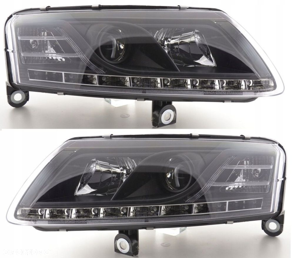 Reflektory Lampy kpl Day line light Diody LED Tuning Audi a6 C6 4f 2004-08 - 1