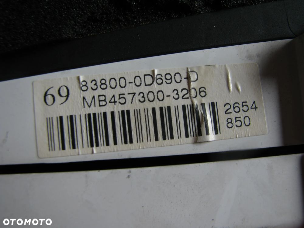 ZEGARY LICZNIK TOYOTA YARIS 2 1.4 D4D 2006 83800-0D690-D - 4