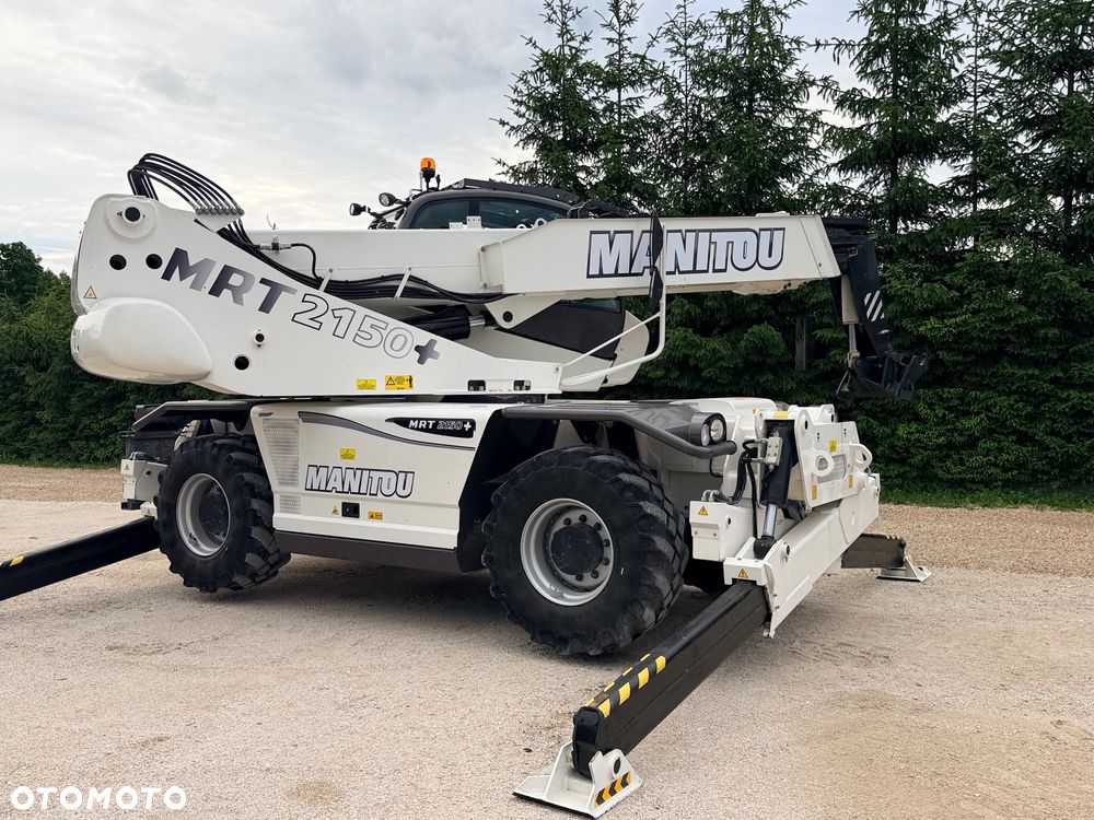 Manitou Ładowarka teleskopowa Manitou Mrt 2150 + Privilage Roto obrotowa 360 Pilot sterowanie radiowe Kosz Widły 2016/17 1840 2550 2540 silnik Mercedes 2150+ Merlo - 4