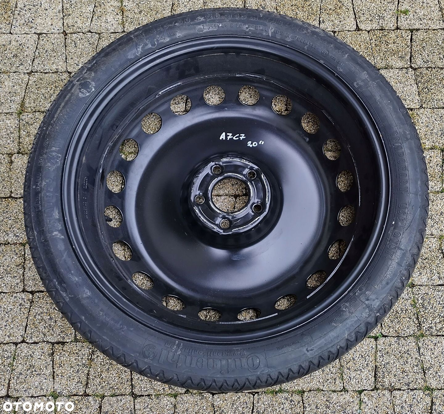 AUDI A7 S7 4G 10-18 KOŁO ZAPASOWE DOJAZDOWE 20" CONTINENTAL 4G0601027 - 7