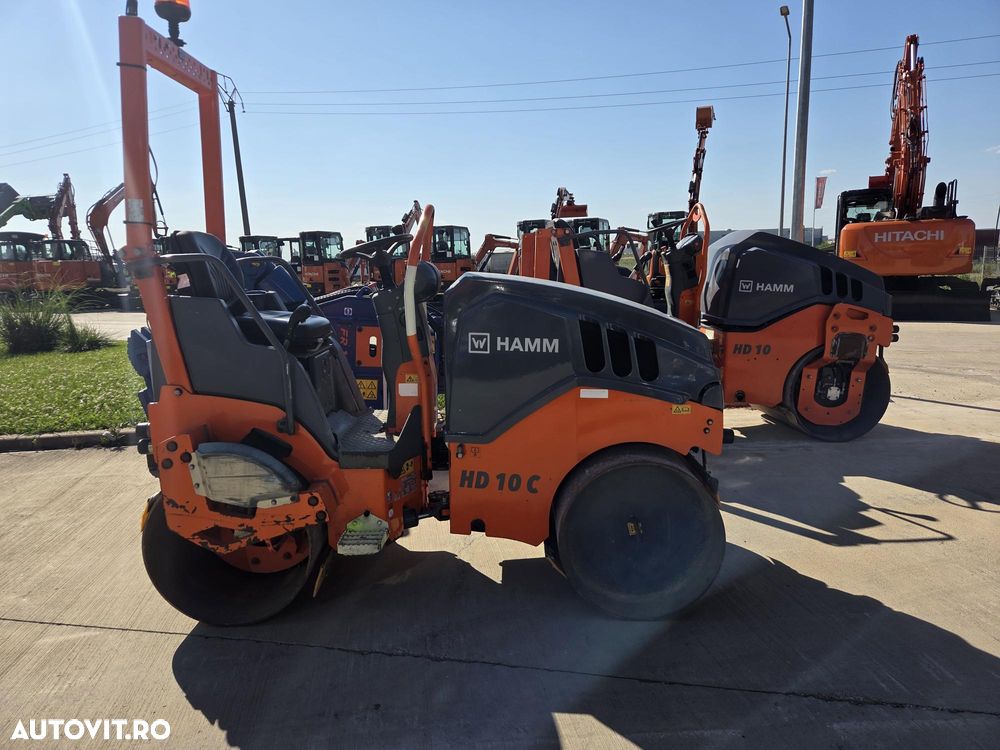 Hamm HD10C, 2019, 667h, latime tambur 1m, Masa operationala 1,5t, motor Kubota 25CP, sistem stropire, produs in Germania, posibilitate leasing 3 ani, STARE FOARTE BUNA-PROMOTIE 19.900 EUR+Tva - 23