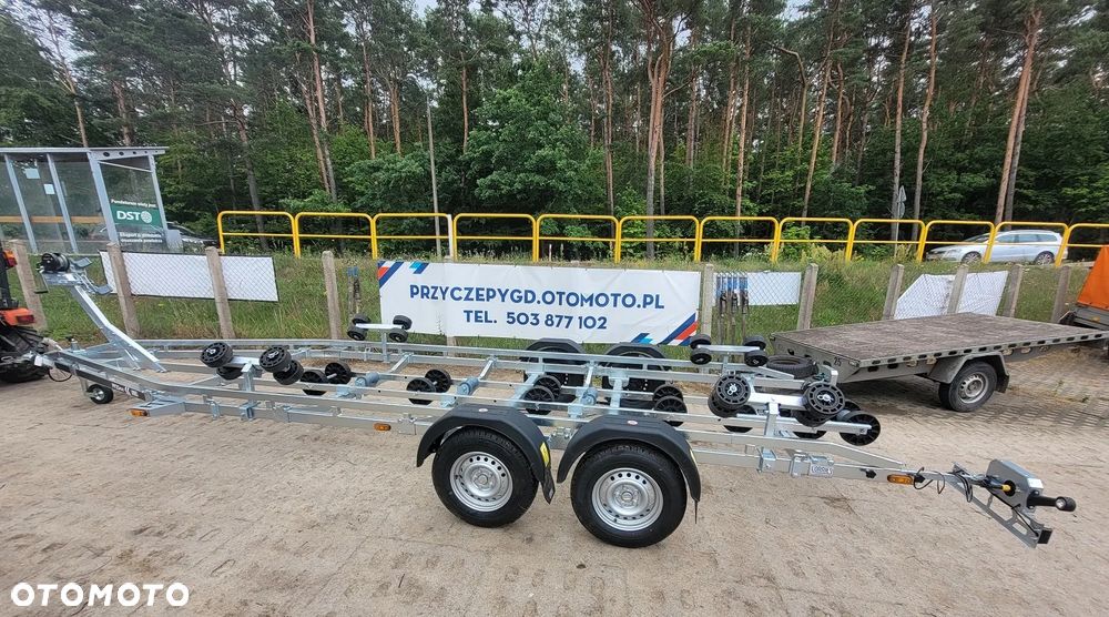 Lorries Przyczepa PP25-8025 podłodziowa 2,5T LEDY ROLKI LUB PŁOZY - 6