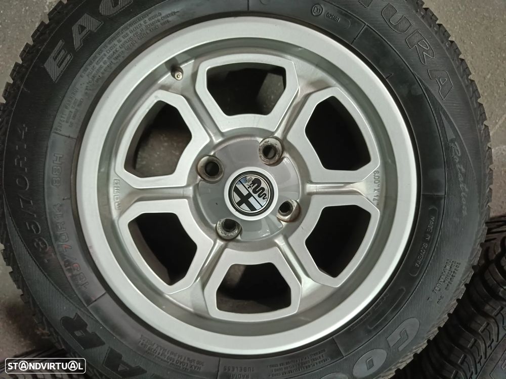 4 jantes 14 Alfa Romeo giulia Júnior Gt, GTV, 1300, 1600,1750  berlina - 4