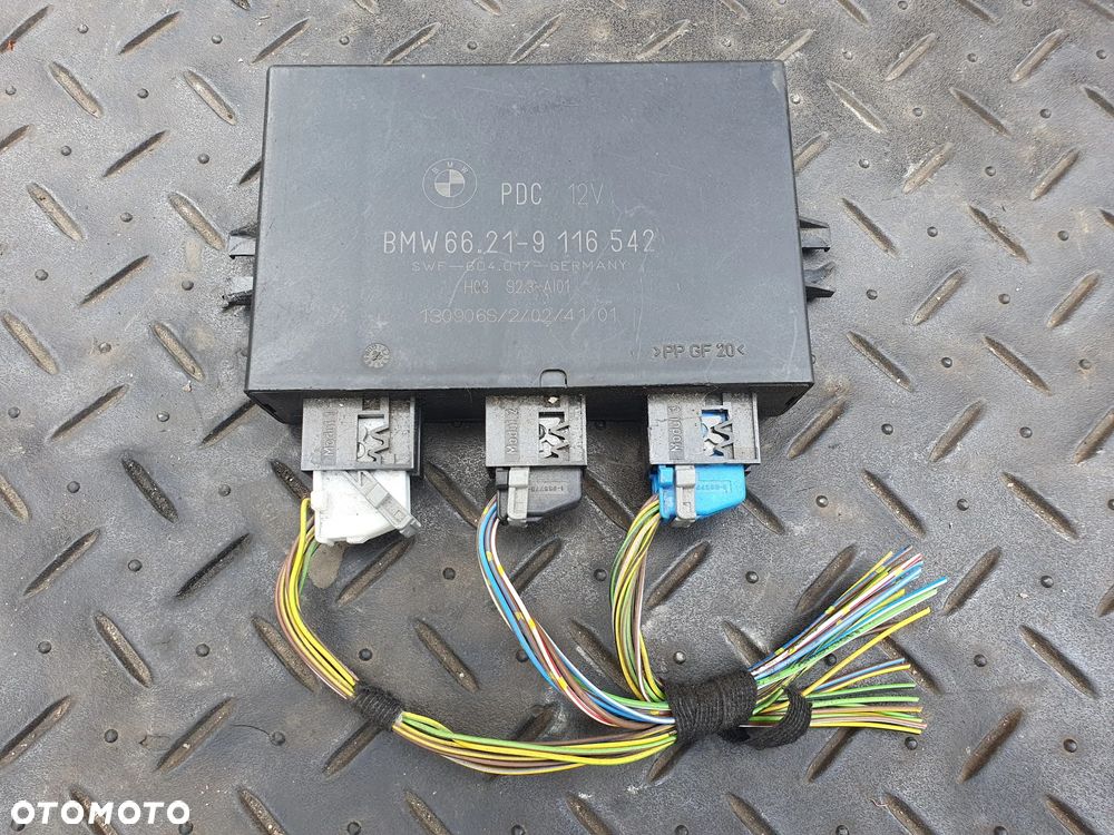 BMW E38 E39 E83 X3 E53 X5 MODUŁ STEROWNIK PDC CZUJNIKÓW PARKOWANIA 9116542 + WTYCZKI INSTALACJA - 1
