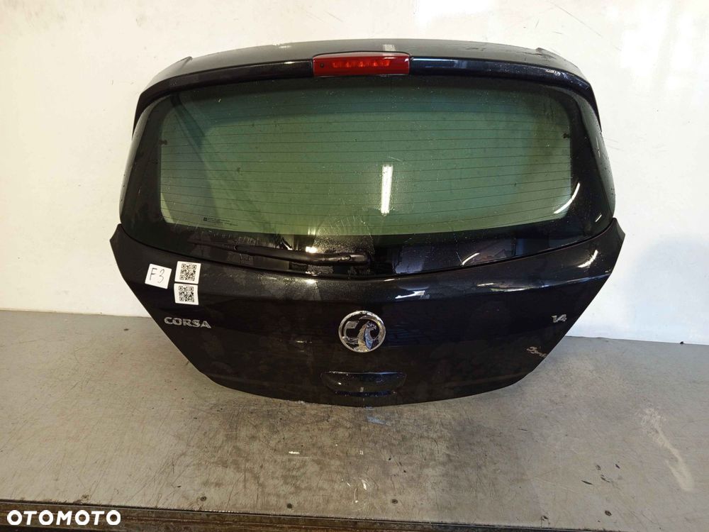 + KLAPA TYŁ TYLNA BAGAŻNIKA OPEL CORSA D Z22C CZARNY 5D 5 DRZWI HB - 1