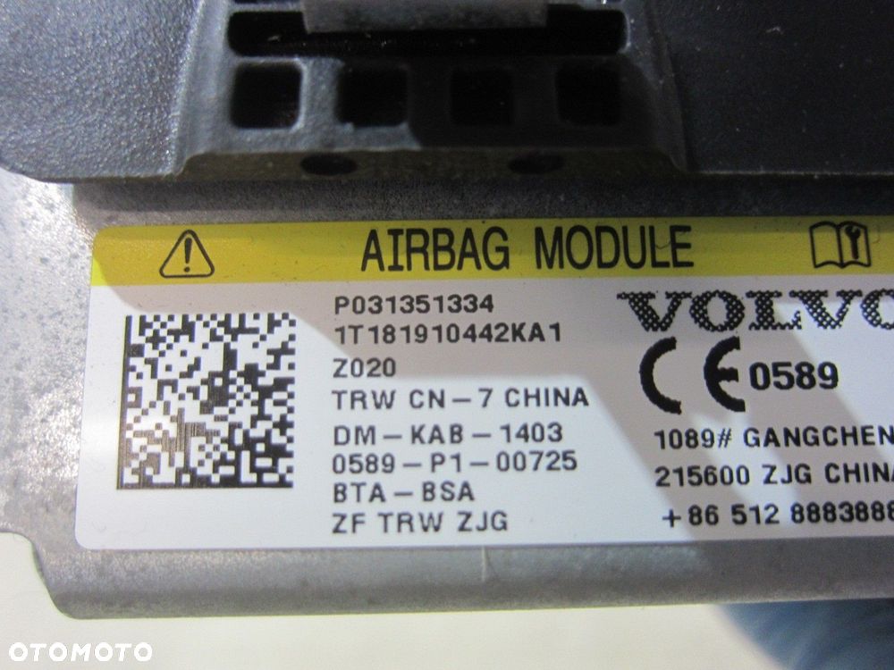 VOLVO XC60 II XC 60 KOLANOWA PODUSZKA POWIETRZNA KIEROWCY AIRBAG 31351334 - 6