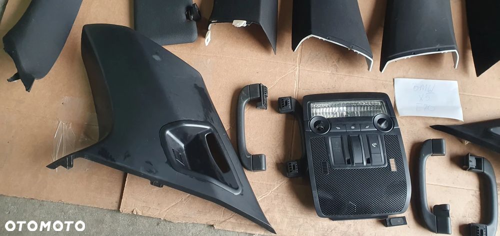 Tapicerka podsufitka sufit słupki komplet BMW X5 E70 Lift M-Pakiet Oryginał - 10